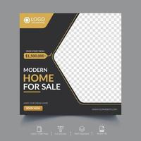 Real Estate Social Media Banner Template vector