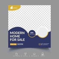 Real Estate Social Media Banner Template vector