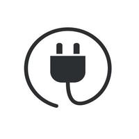 electric plug vector icon symbol Free Vector