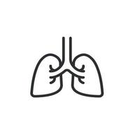Lungs, human, health isolated icon for graphic and website design Free Vector
