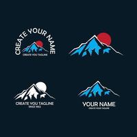 Mountains logo design vector template