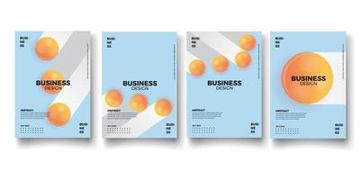 Set of brochure, annual report, flyer design templates. Vector illustrations for business presentation, business paper, corporate document cover and layout template designs.