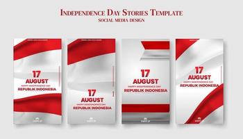 17 August. Indonesia Happy Independence Day. Perfect For greeting card, banner, and texture vector