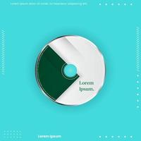 Cd cover design template. Abstract background Vector illustration.