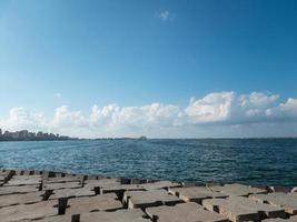 Landscape with sea and clouds photo