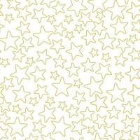 patrón sin costuras con estrellas doradas ilustración vectorial vector