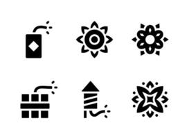 Simple Set of Diwali Related Vector Solid Icons