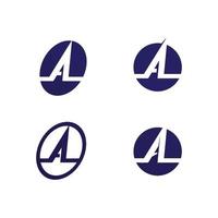 A Letter Logo and font vector icon and identity