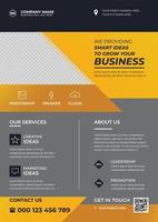 Creative corporate business flyer design template vector