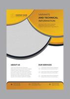 Corporate business agency flyer design template vector