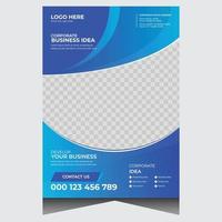 Creative promotional business flyer design template vector