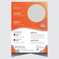 Creative promotional modern business flyer design template vector