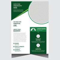 Promotional business flyer design template vector