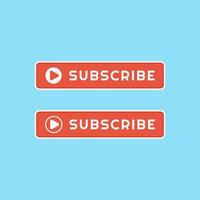 Subscribe button set vector