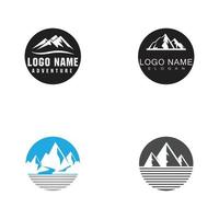 Mountain icon Logo Template Vector illustration design