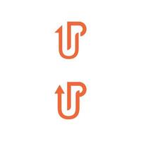 up arrow Vector icon design illustration