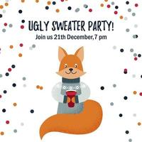 Ugly sweater party design vector