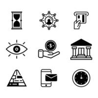 Finance and Money Icon set Vector