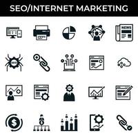 Internet Marketing Icon Set vector