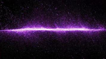 purple particle line wind loop animation video