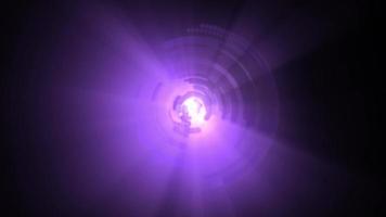 purple light shine rays circle loop animation video