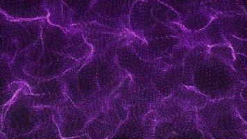 purple particle fractal dots loop background animation video