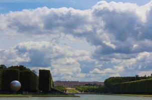 A lonely view of Versailles park, France photo