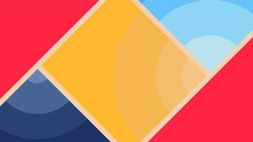 beautiful colorful square geometric abstract background vector