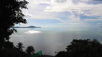 Amazing Koh Samui island beach and landscape panorama in Thailand. video