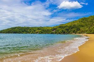 Big tropical island Ilha Grande Praia de Palmas beach Brazil. photo