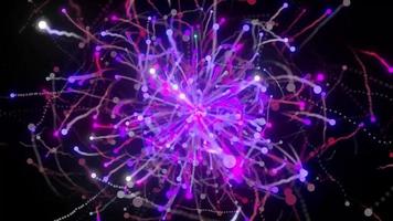 purple glow particle turbulence Looped Animation video