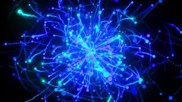 blue glow particle turbulence Looped Animation