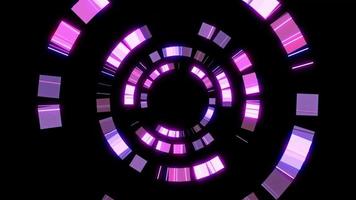 animação de loop de círculo de luz roxa