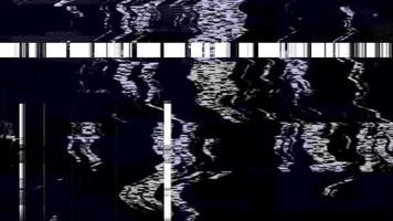 VHS Glitch noise loop animation video