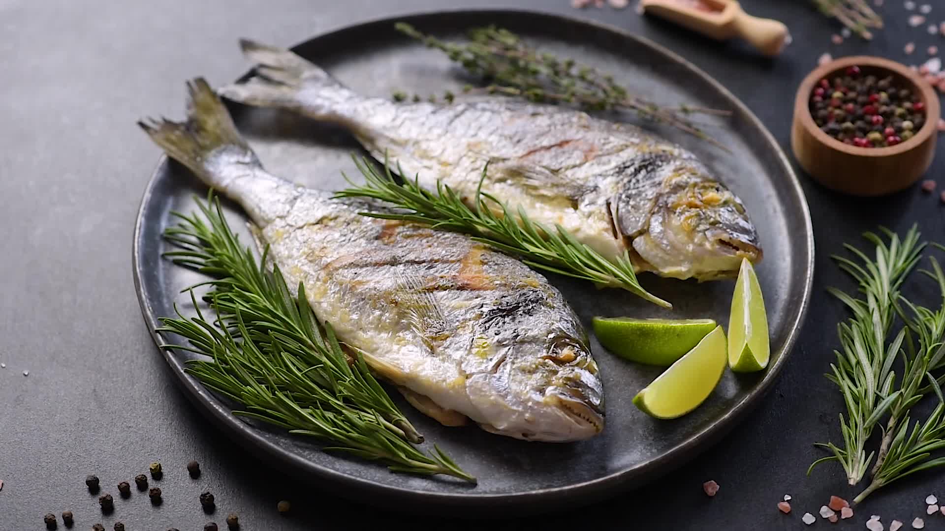 Grilled Fish Stock Video Footage for Free Download