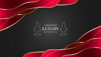 Abstract luxury background christmas layout design with soft red and black Free Vector