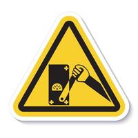 Do Not Touch Men Working Symbol Sign On White Background vector