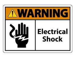 Electrical Shock Electrocution Symbol Sign, Vector Illustration, Isolate On White Background Label .EPS10