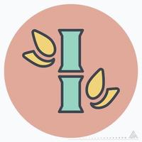 Icon Vector of Bamboo - Color Mate Style