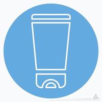 Icon Vector of Body Lotion - Blue Eyes Style