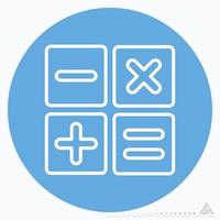 Icon Calculate - Blue Eyes Style vector