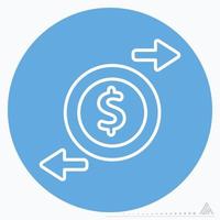 Icon Change Money - Blue Eyes Style vector