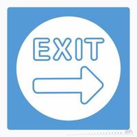 Icon Exit 2 - White Moon Style vector