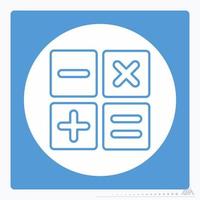 Icon Calculate - White Moon Style vector