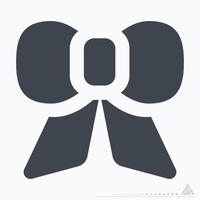 Icon Vector of Bow - Glyph Style