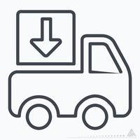 Icon Vector of Delivery - Line Style