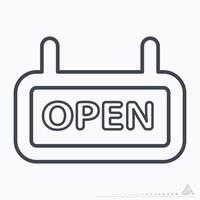 Icon Vector of Open - Line Style