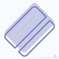 vector icono de tarjeta - estilo de dos tonos