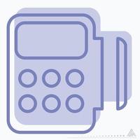 Icon Vector of Card Pay - Two Tone Style