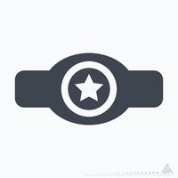 Icon Boxing Medal - Glyph Style vector